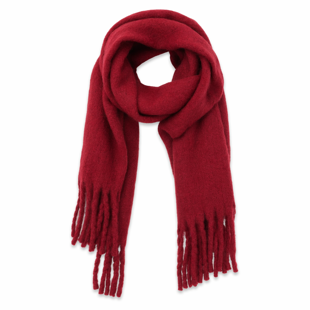 Thick and Cozy Wrap Scarf Wine