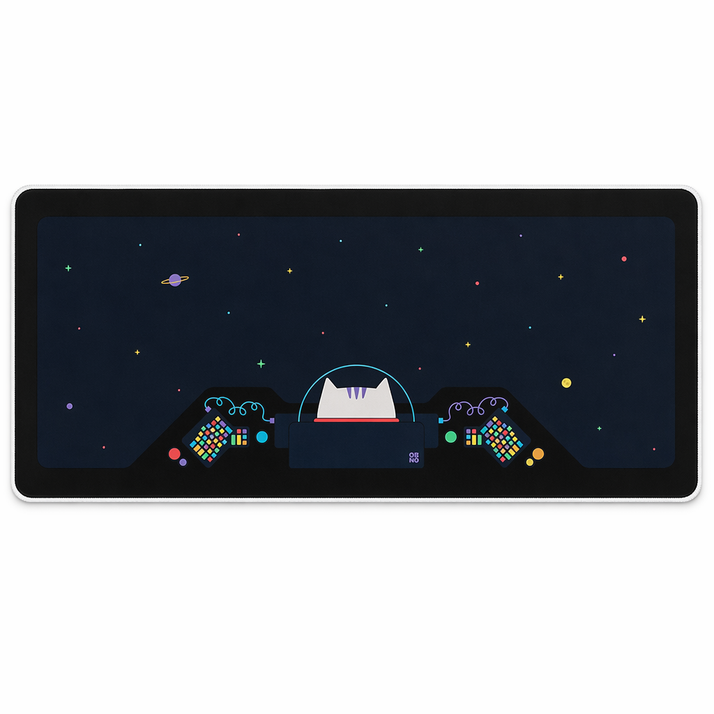 Cat Astronaut Large Gaming Mouse Pad A