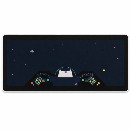 Cat Astronaut Large Gaming Mouse Pad A