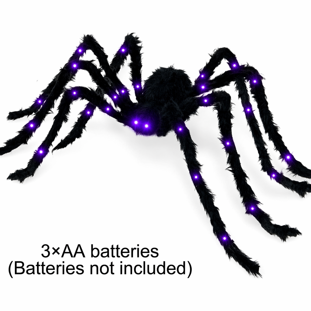 Enormous Glowing LED Arachnid Halloween Decoration Default