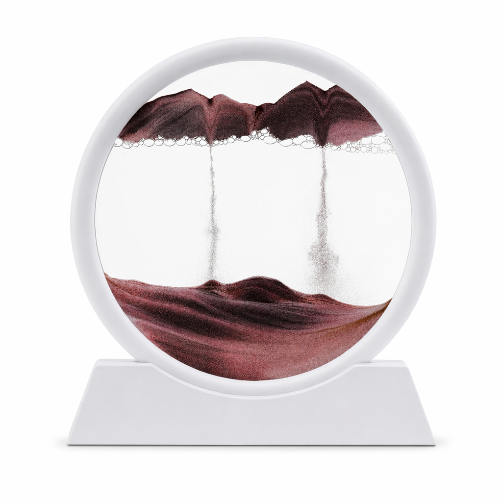 3D Sand Art from the Depths of the Sea White Base-Brown