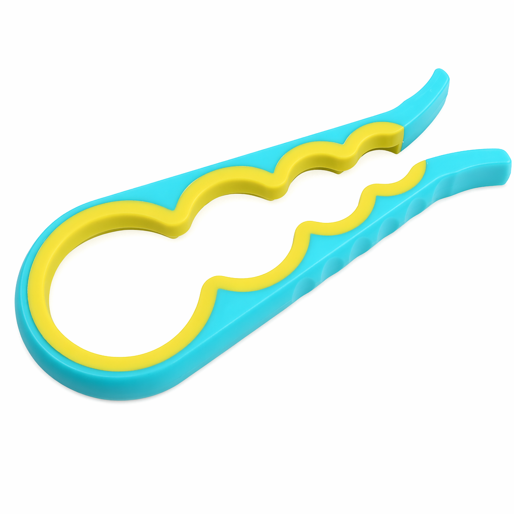 Wholesale Set of 2 Bottle Cap Openers with 4 Functions Blue