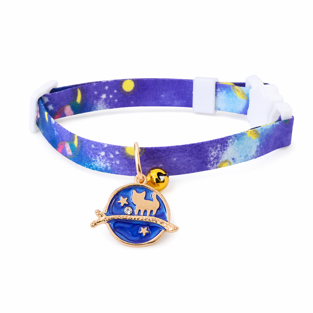 Cute Cat Collars with Astronomy Designs C