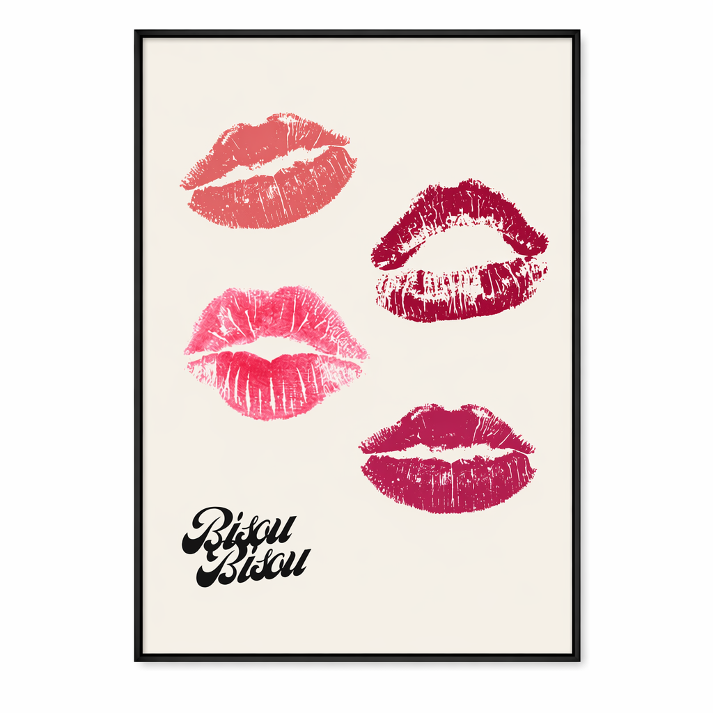 Kisses Bisou Bisou Poster Default