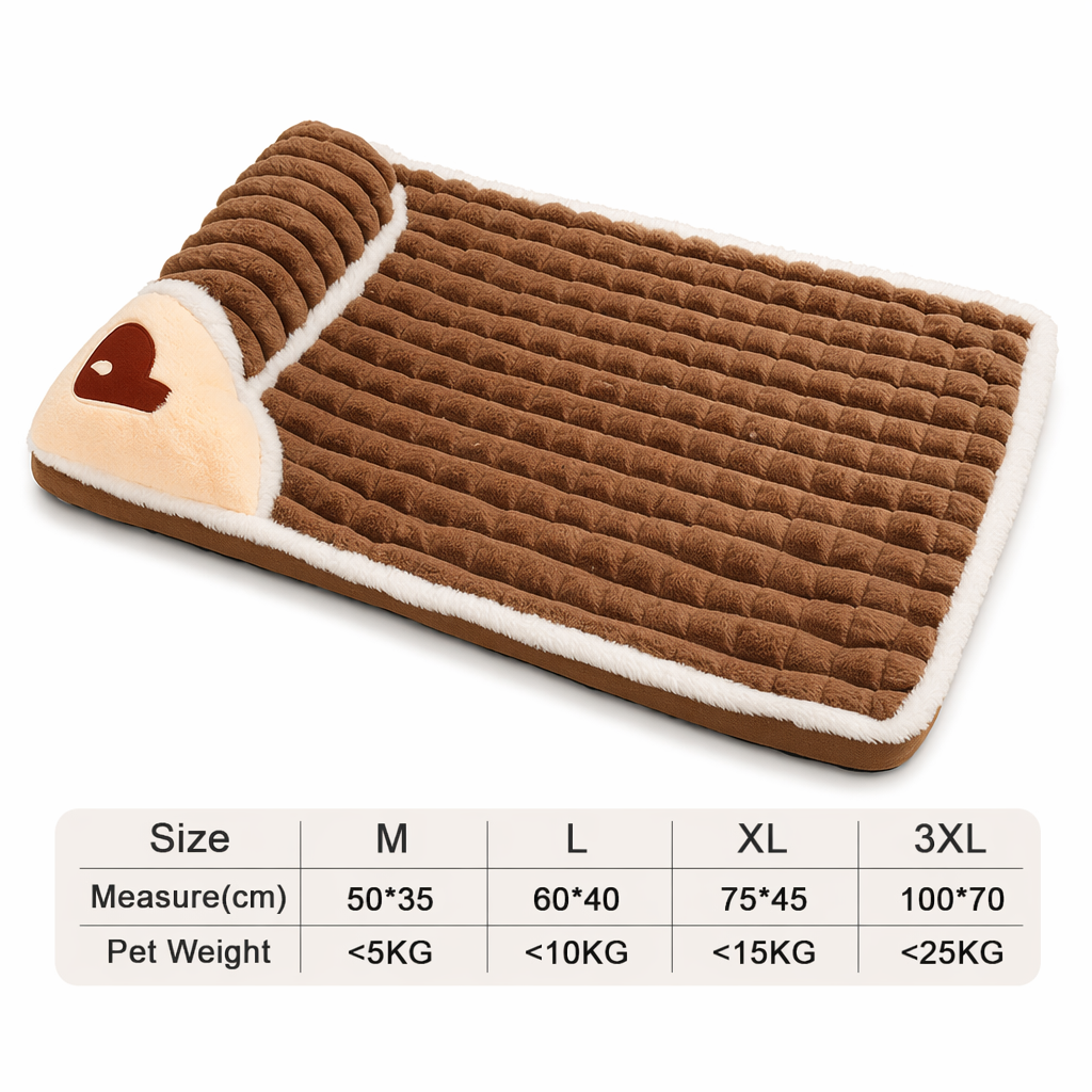 Pet Pillow Bed Combo Brown