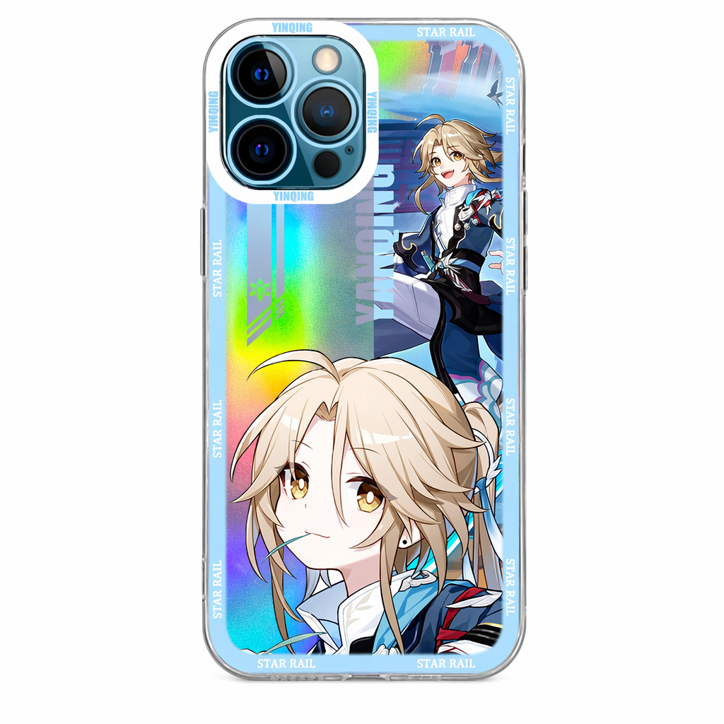 Holographic Honkai Star Rail iPhone Cases Yanqing