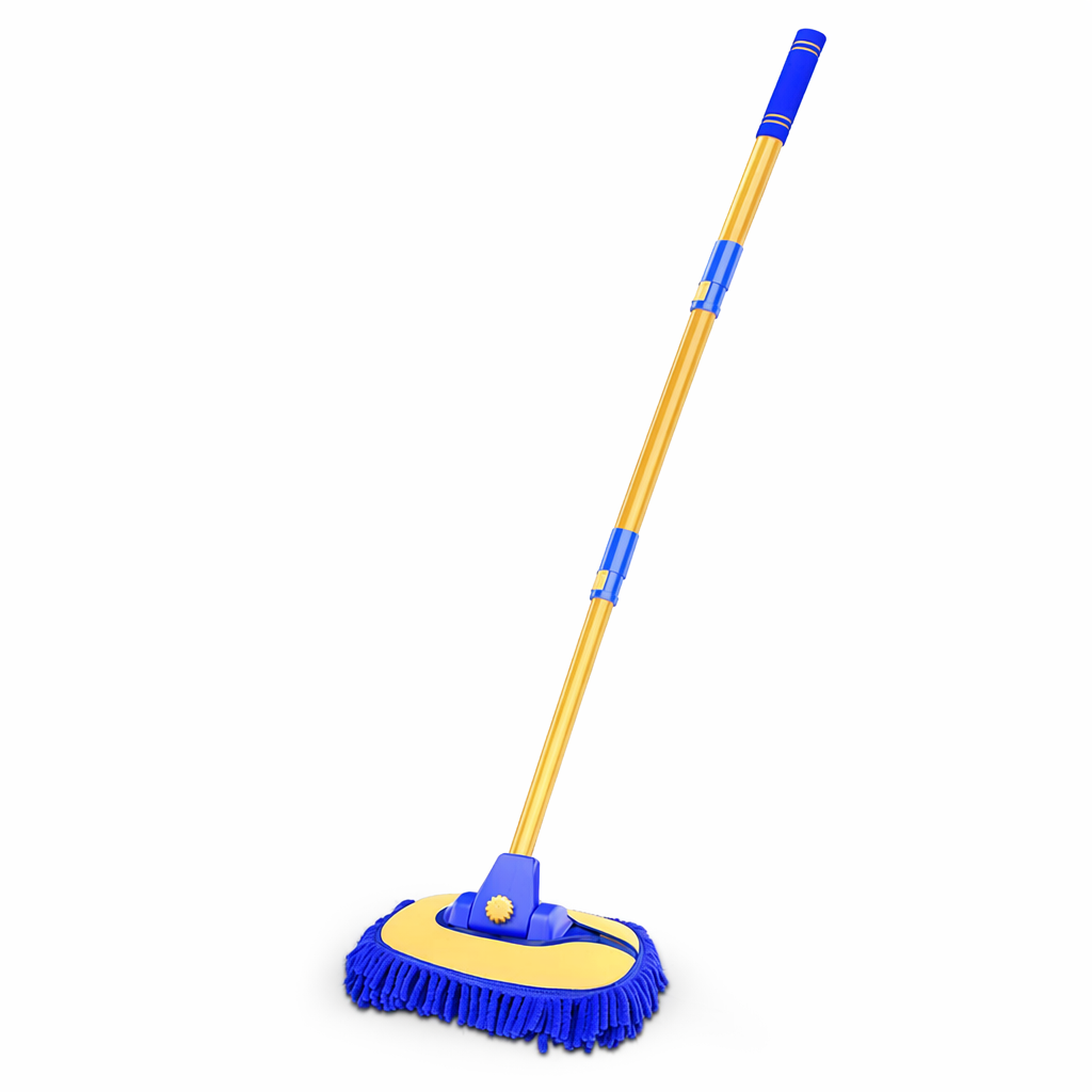 Expandable Microfiber Cleaning Set for Vehicle Blue