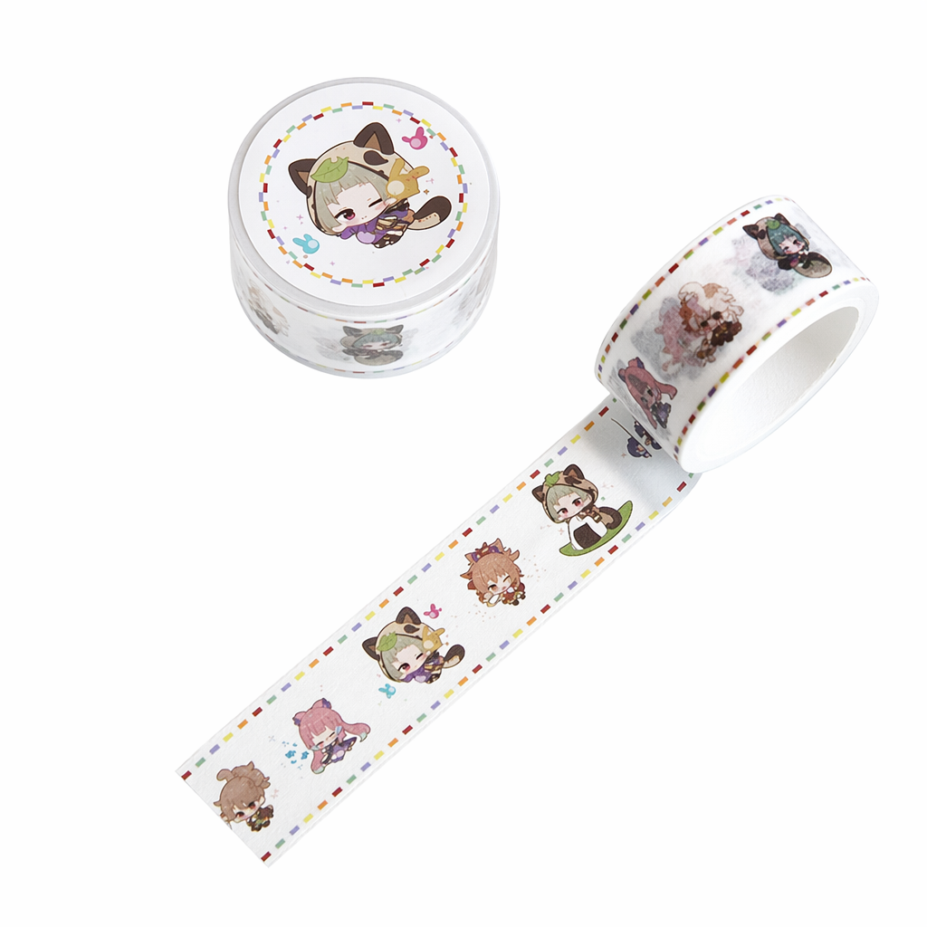 Genshin Impact Character Washi Tape Collection D