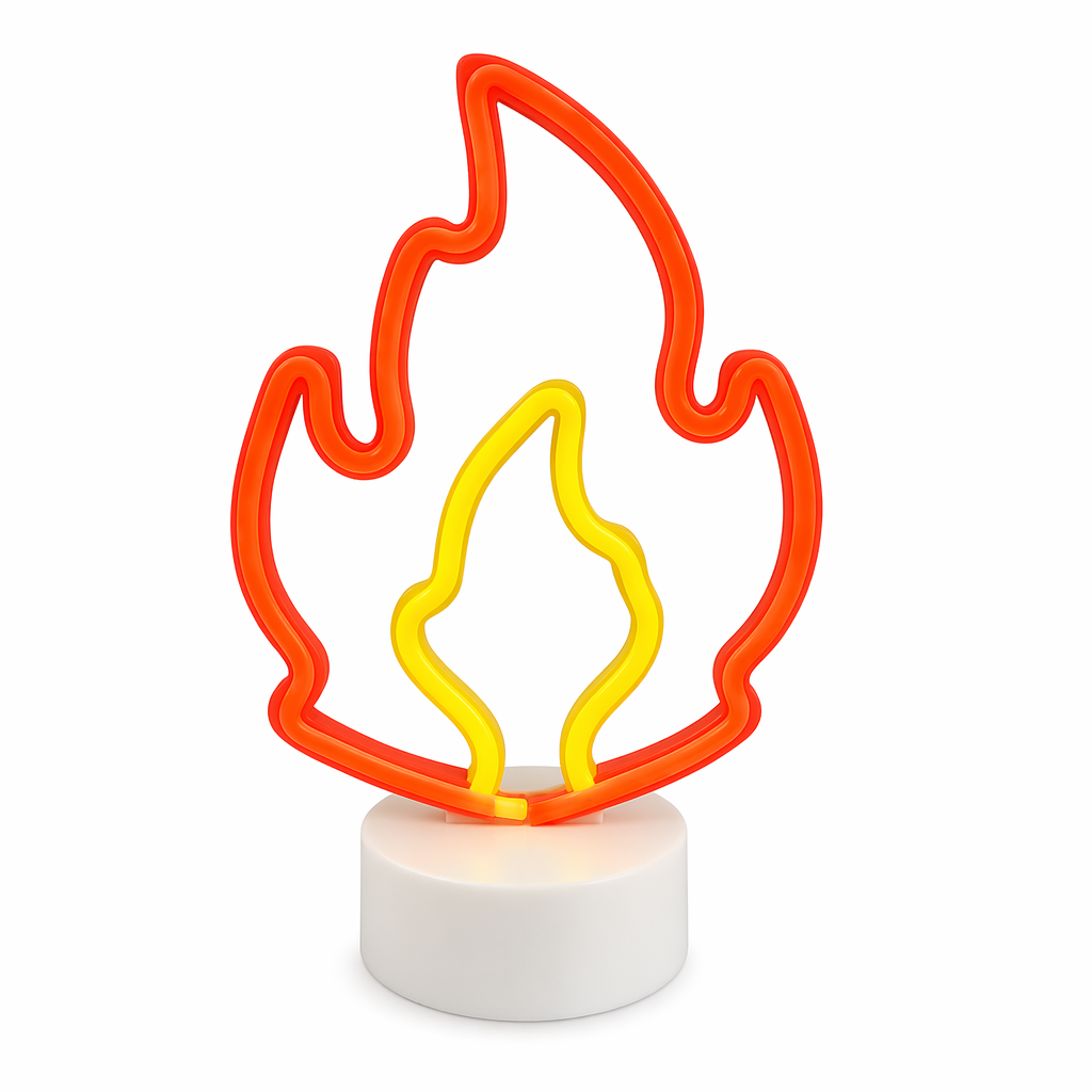 Fire Neon LED Night Lights: Ignite Your Ambiance Default
