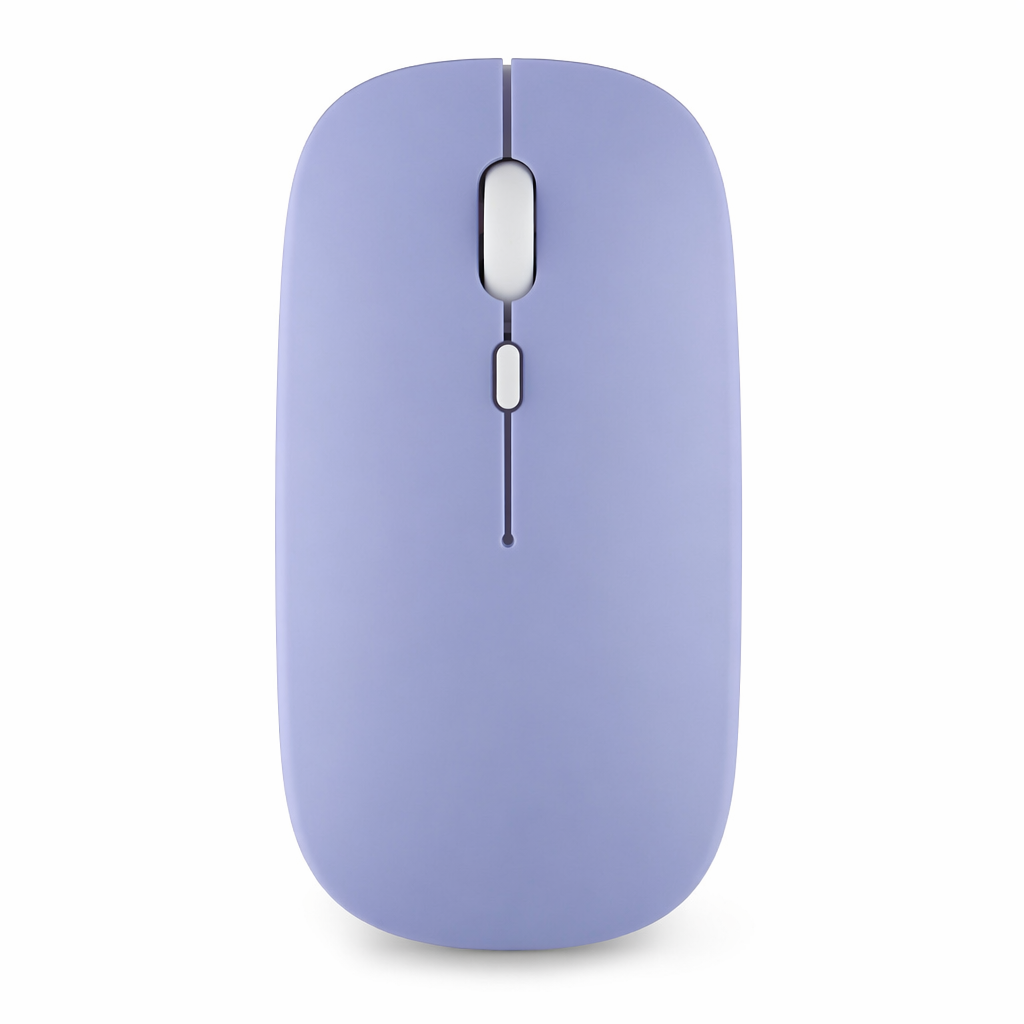 Vibrant Wireless Bluetooth Noiseless Mouse Purple