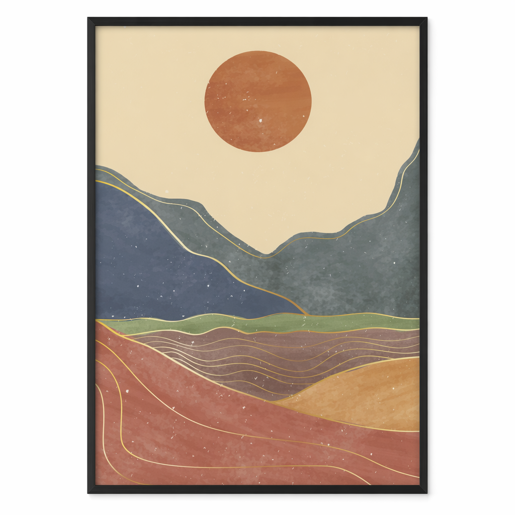 Premium Vertical Matte Posters of California Sun Default