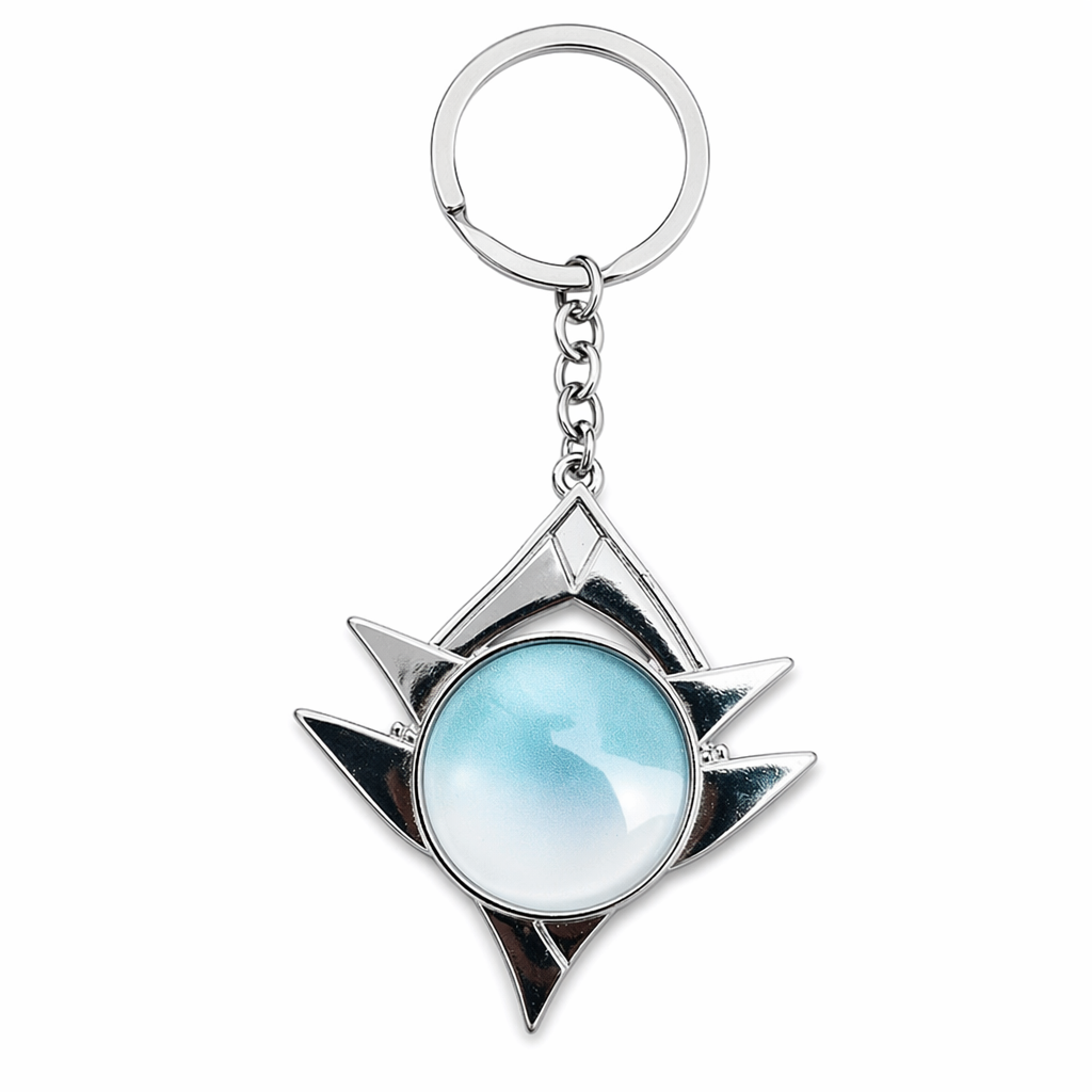Genshin Impact Snezhnaya Vision Keychain Masterless