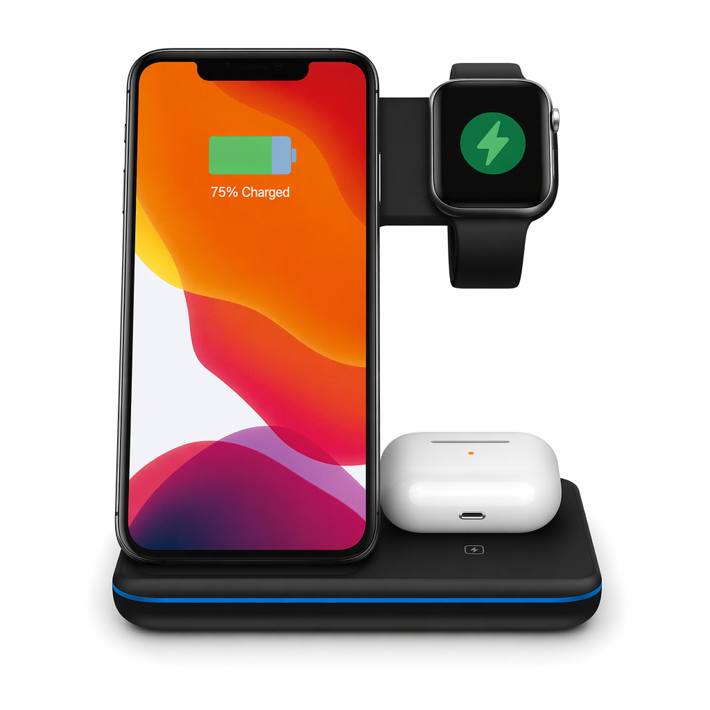 15W Fast Wireless Charging Station for Mobile Phones - The Ultimate Ninja Power Charger Default