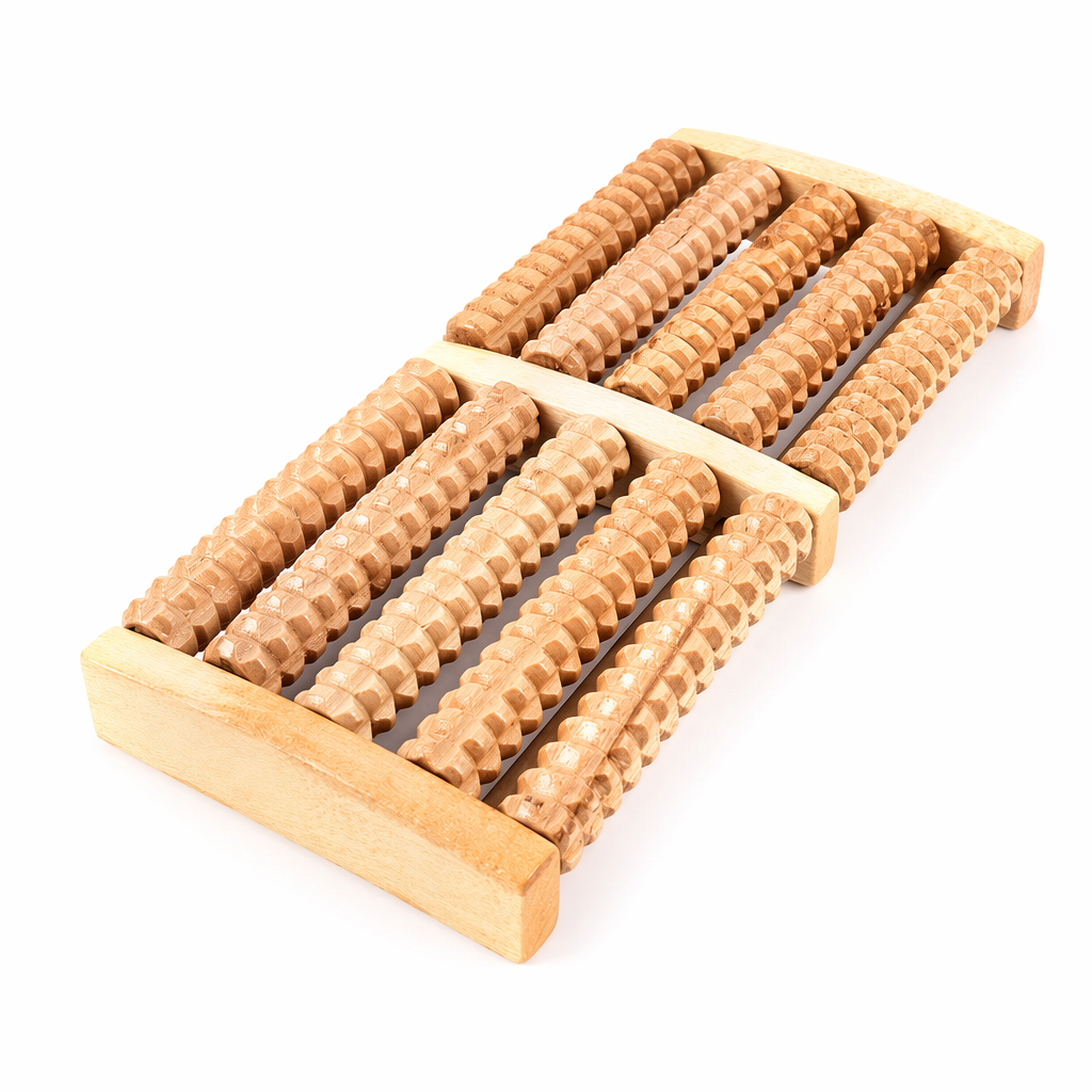 High-Quality Long-Lasting Wooden Foot Roller for Effective Massage Therapy Default