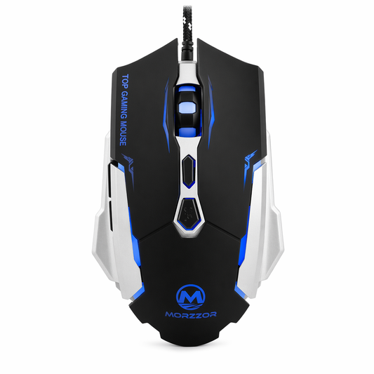 2400 DPI Optical Gaming Mouse with 7D Buttons and LED Lighting Black