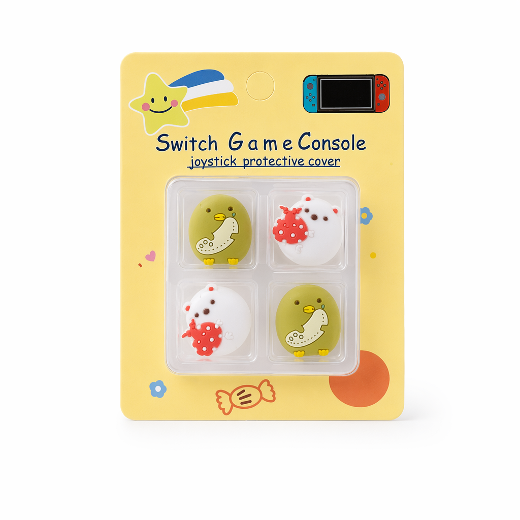 Kawaii Switch Thumb Grips with Joystick Caps F