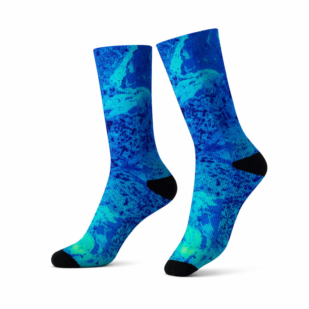 Blue Luminous Quirky Socks Default
