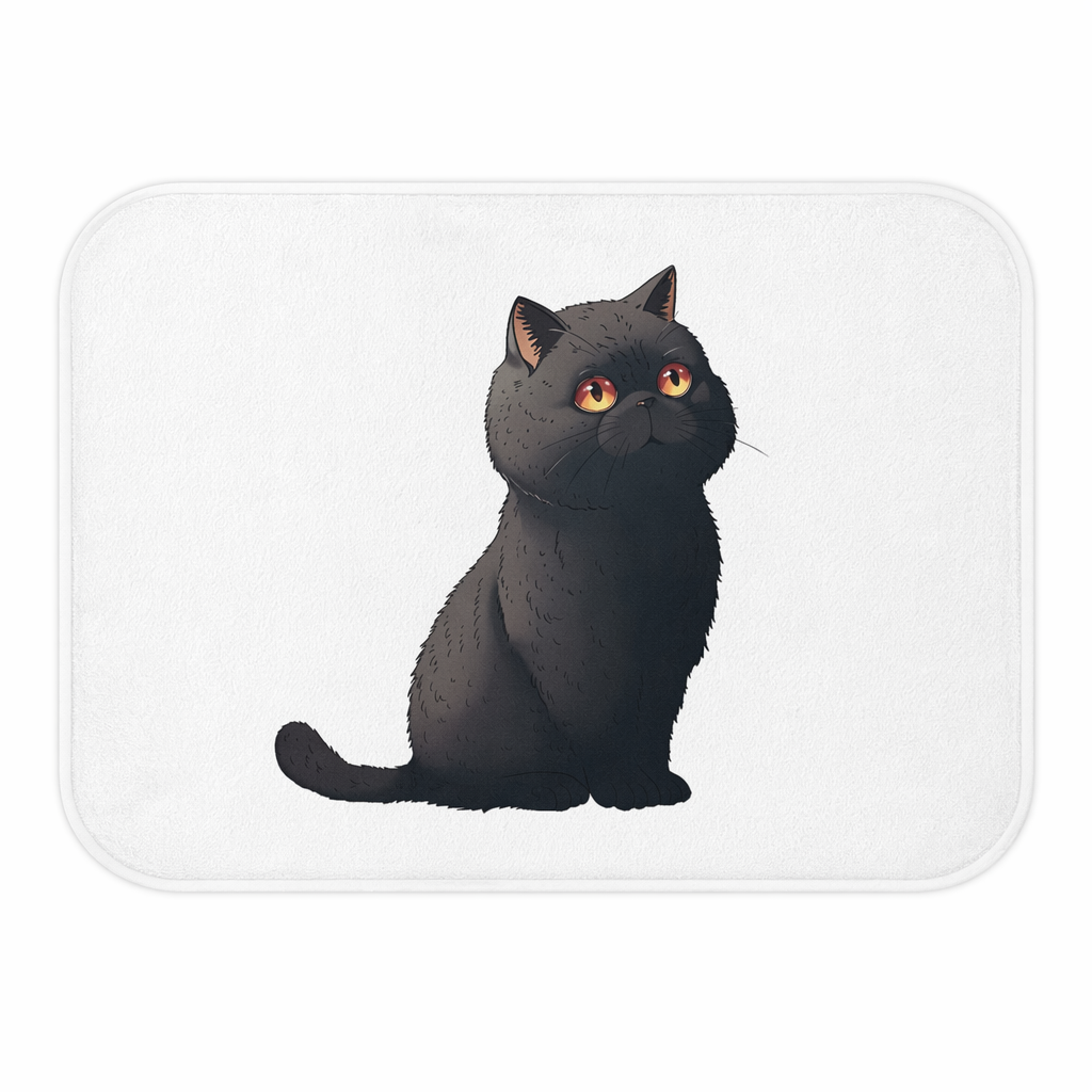 Adorable Cartoon Cat Bath Mat Default