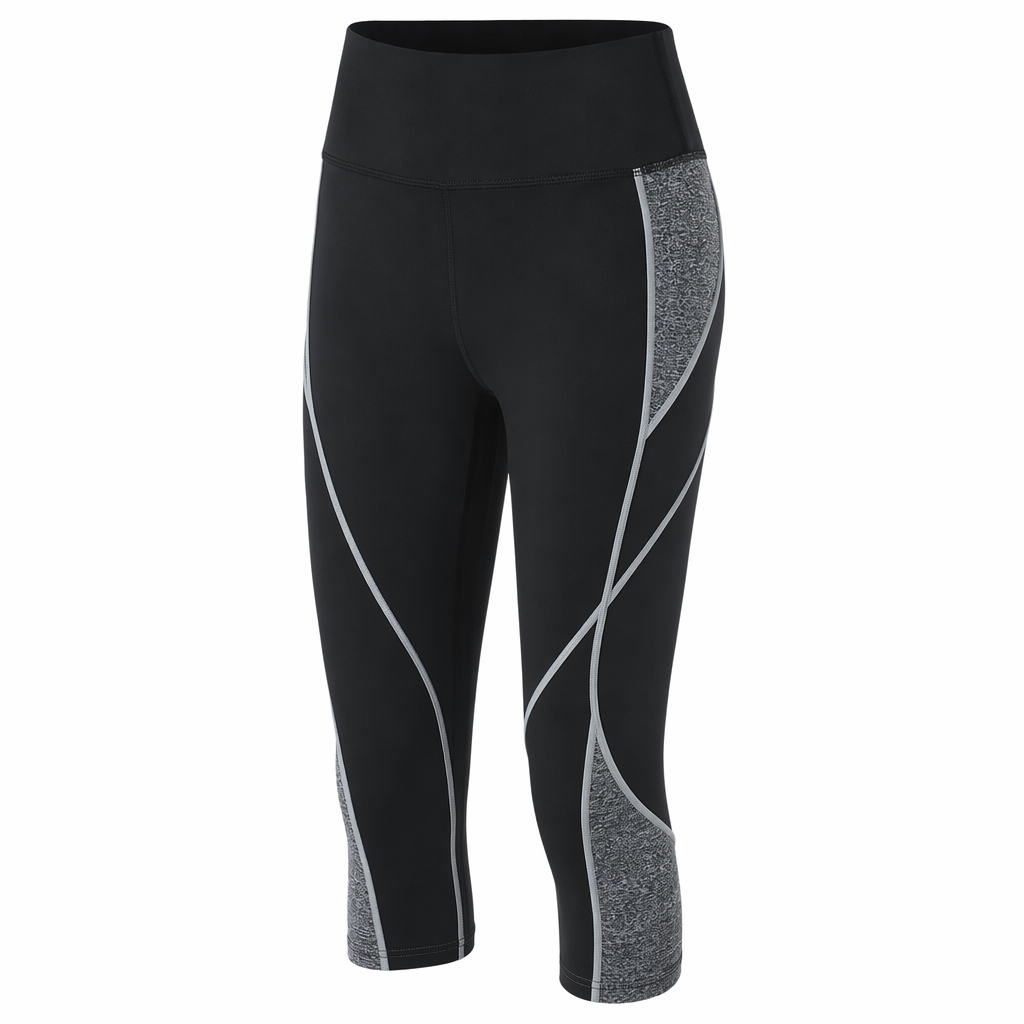 Bicolor Yoga Capris Dark gray