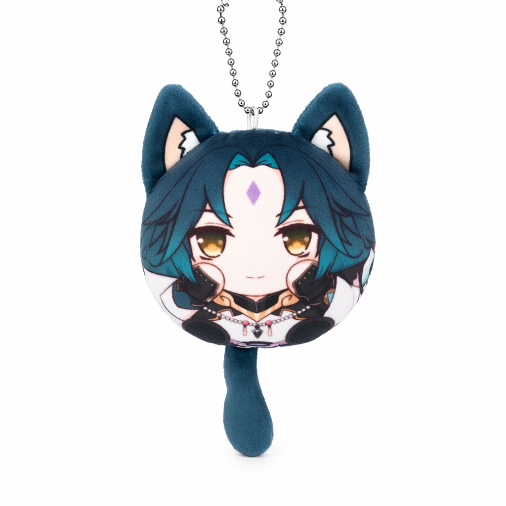 Cute Genshin Impact Plush Keychains Xiao