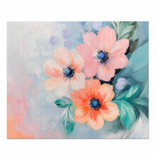 Floral Print Jigsaw Puzzle - Soft, 500 Pieces Default
