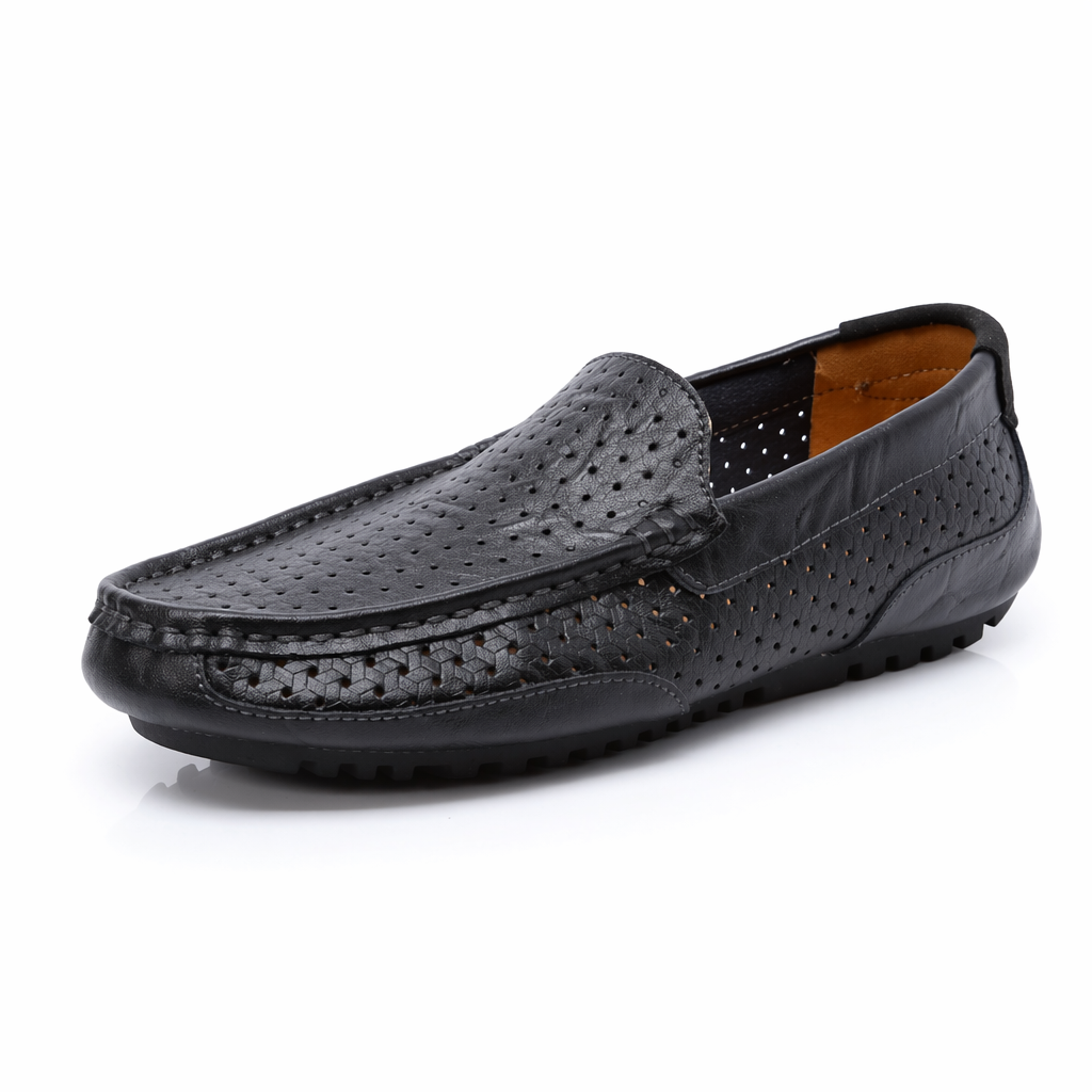 Breathable Loafer Shoes for Men Black