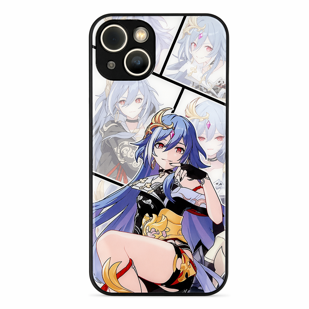 Tempered Glass Phone Case with Characters I