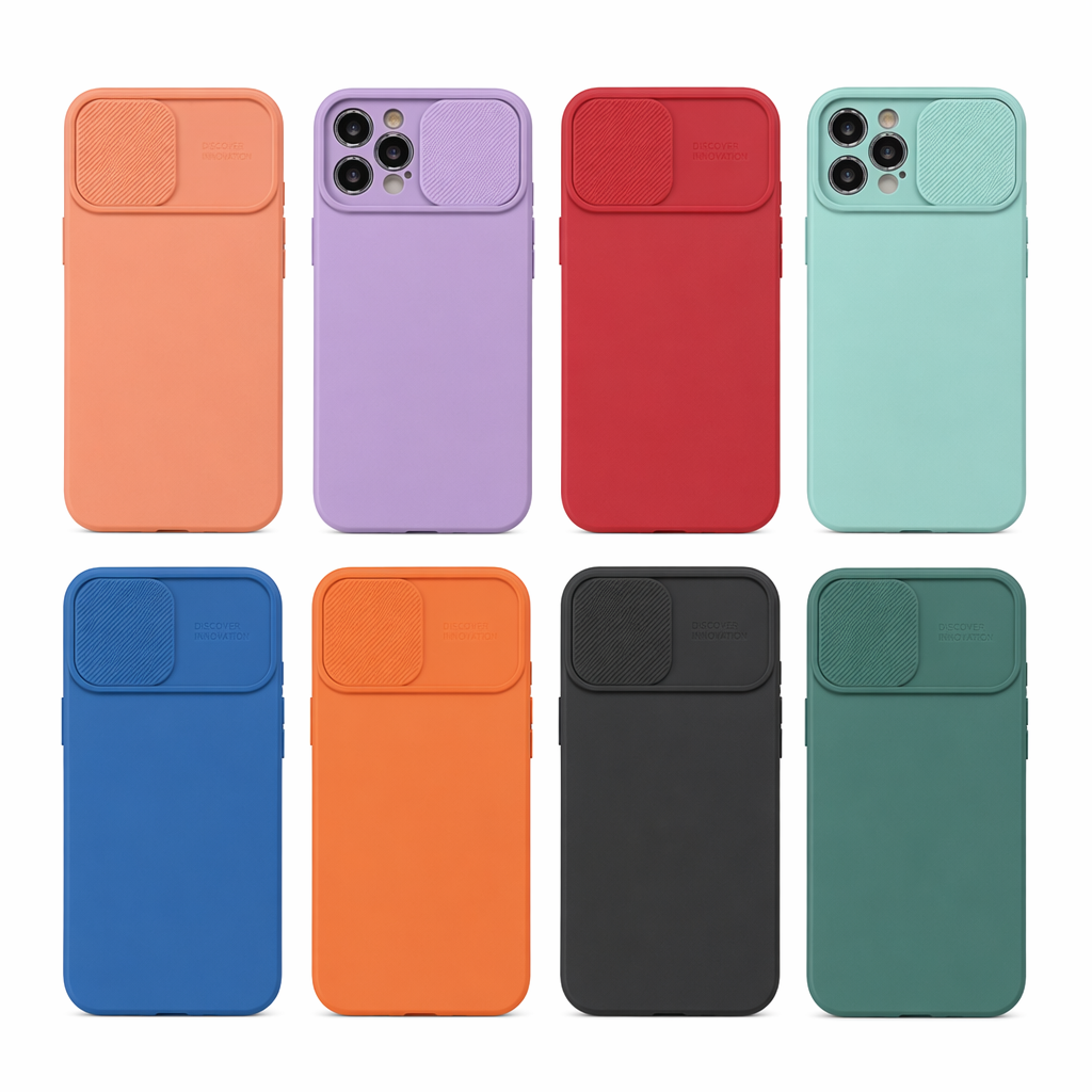 IPhone Protective Case with Built-In Camera Lens Cover Default