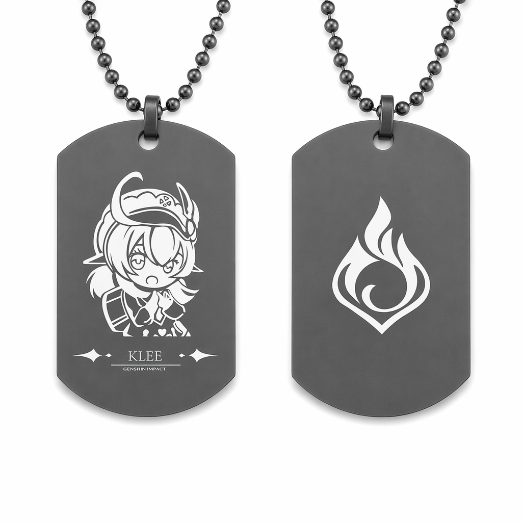 Genshin Impact Character Necklaces with Tag Klee