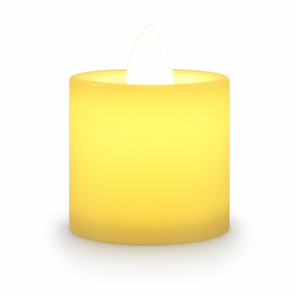 24-Piece Set of LED Candles Round-Warm light
