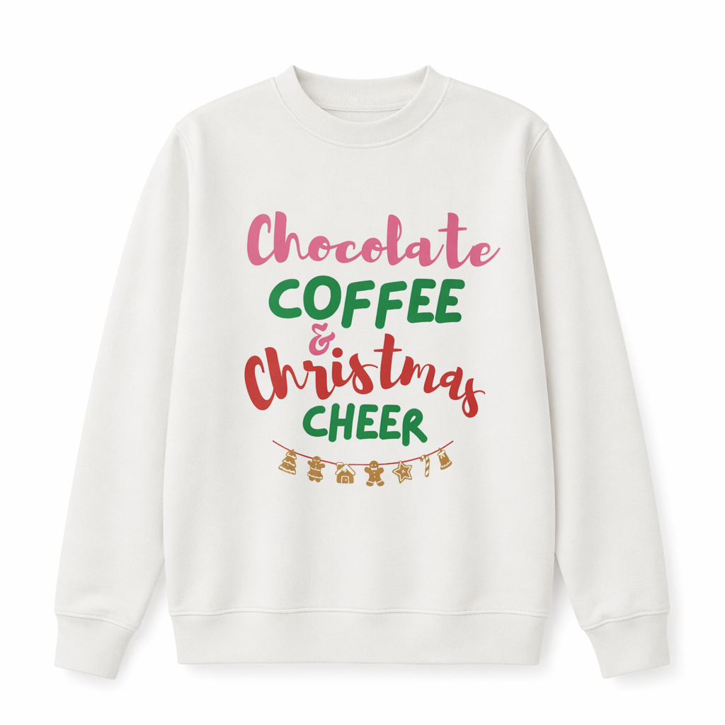 Women's Festive Joy Pullover White