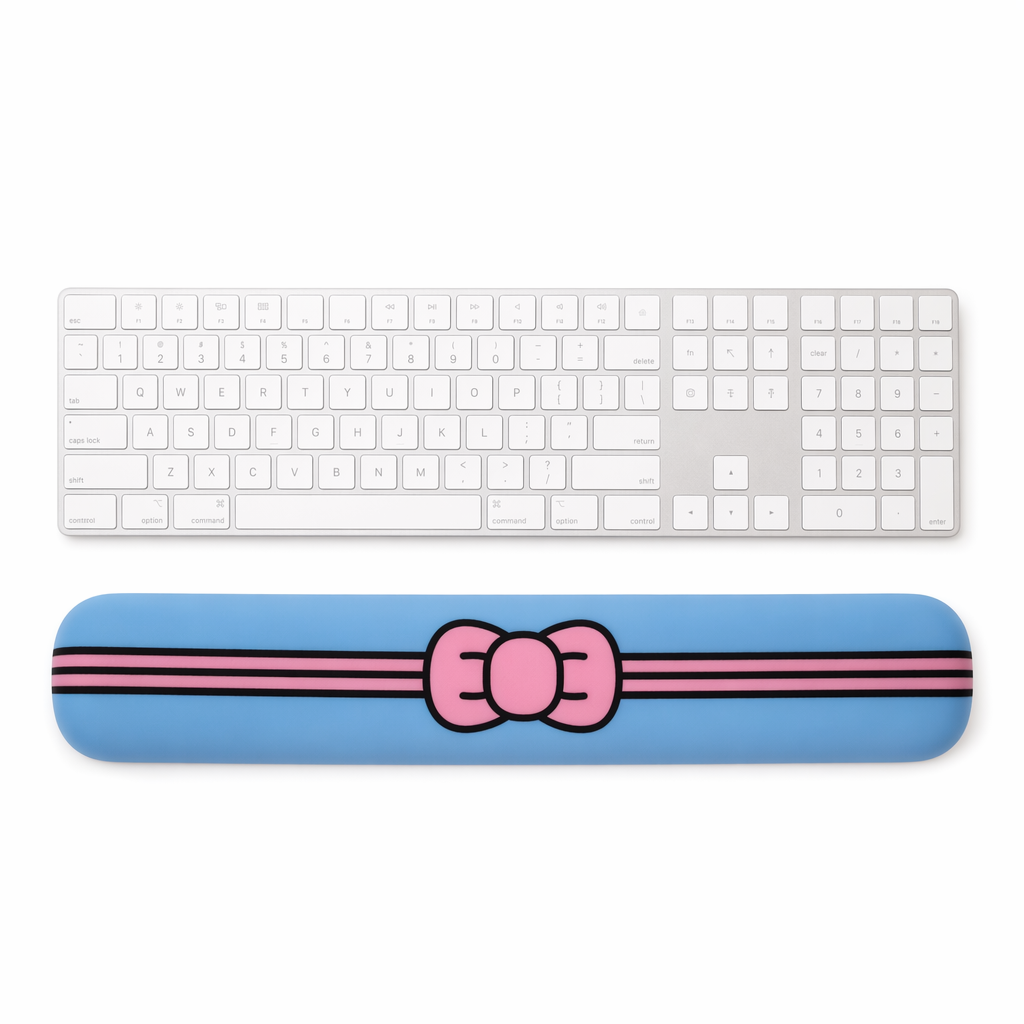 Cute Silicone Keyboard Wrist Rest Support Blue