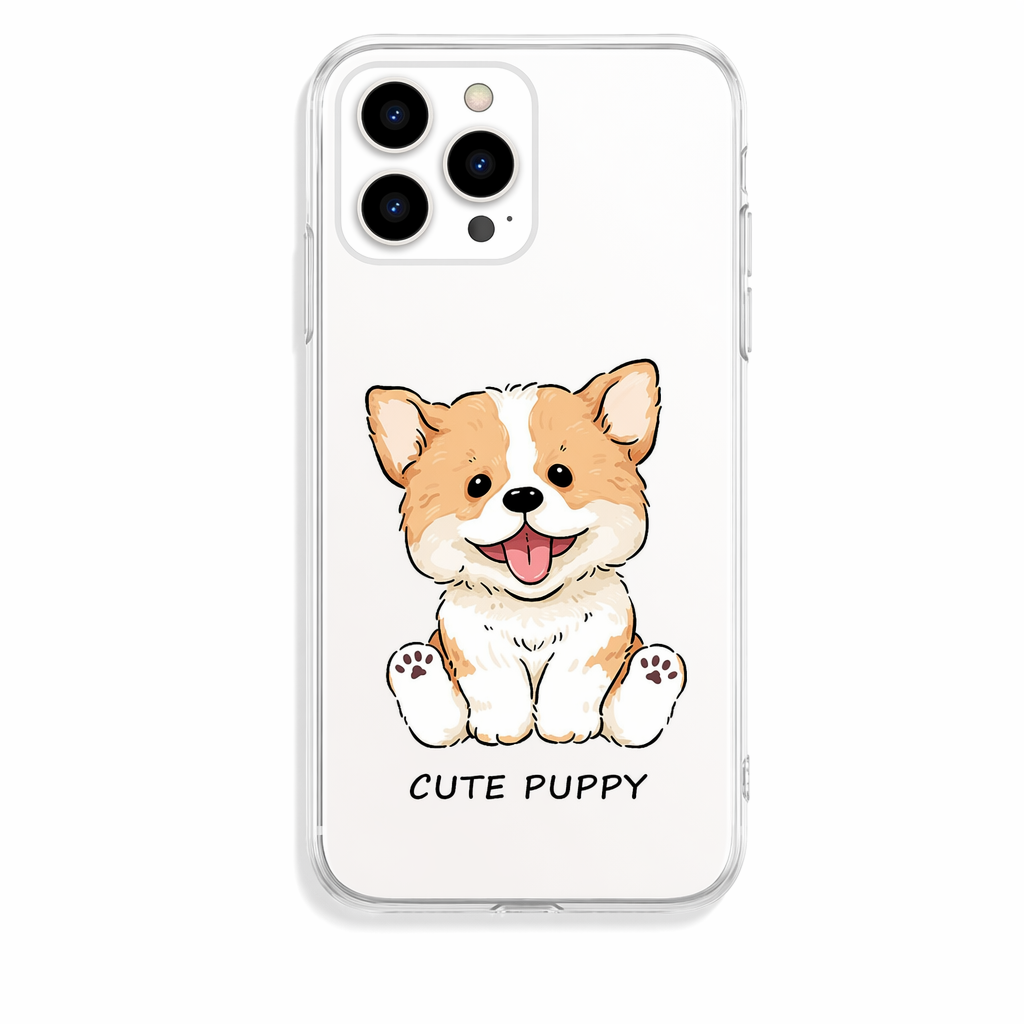 Cute Puppy TPU Phone Case A