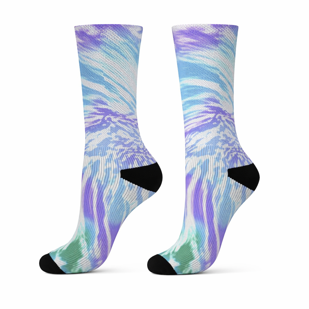 Vibrant Lavender Patterned Socks Default