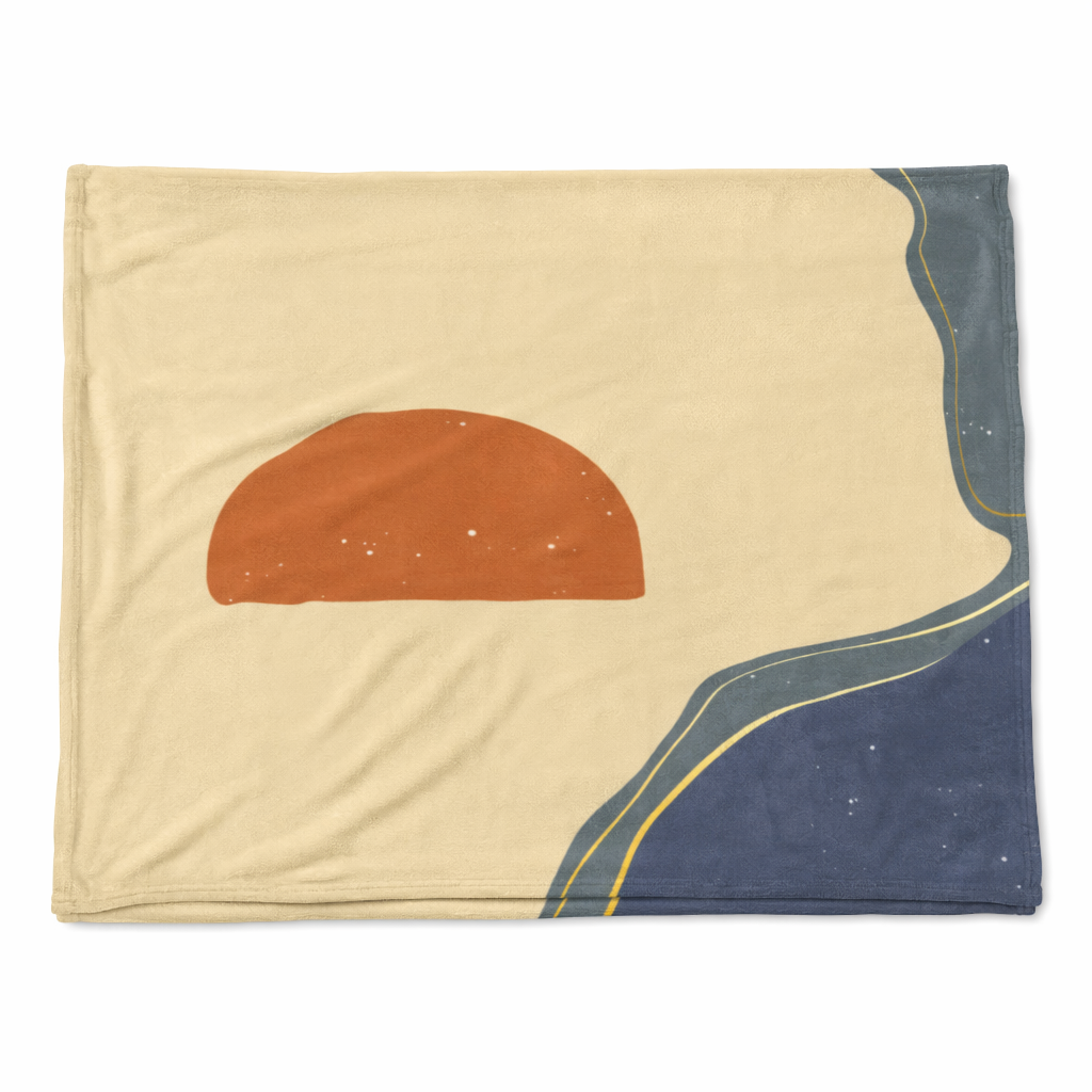 Plush Velveteen California Sun Throw Blanket Default