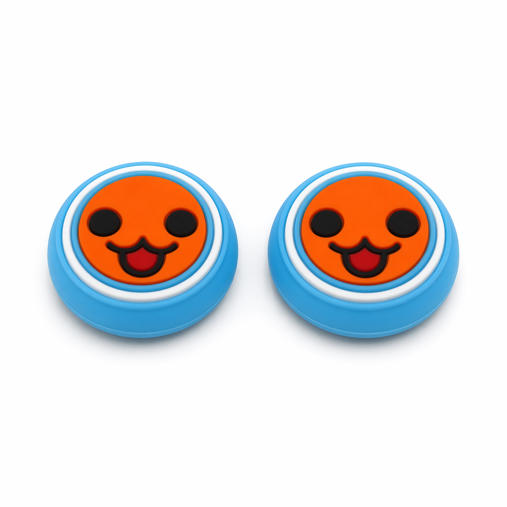 Taiko-inspired Joystick Caps for Gaming Controllers Red