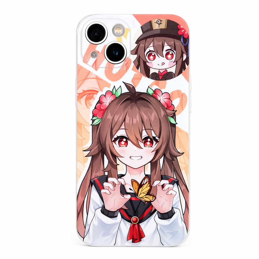 Genshin Impact Fanart iPhone Cases Hu Tao