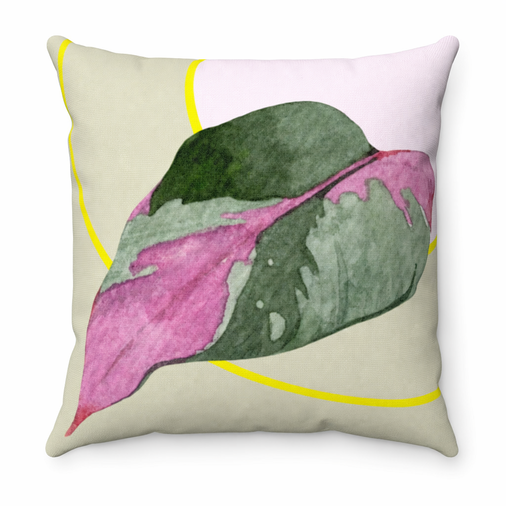 Square Leaf Pillow - Decorative Home Accents in 4 Sizes Default