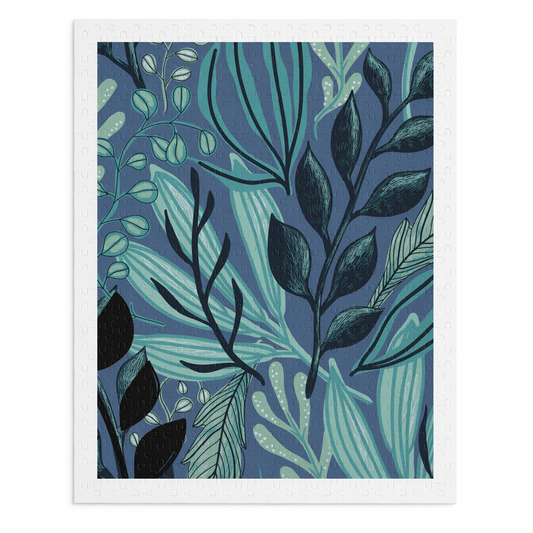 500-Piece Midnight Flora Puzzle - Exquisite Floral Jigsaw for Nighttime Solving Default