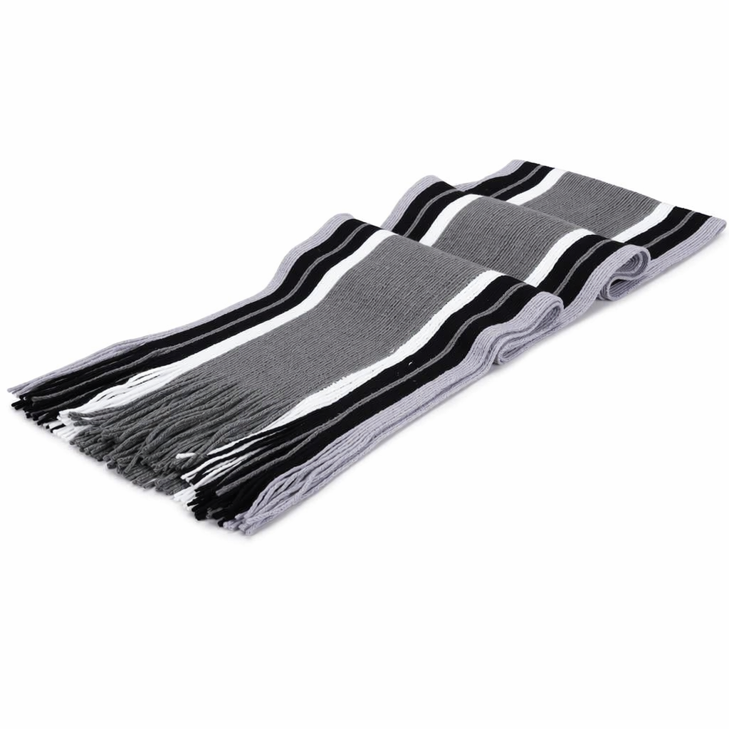 Cozy and Comfortable Patterned Scarf Gray