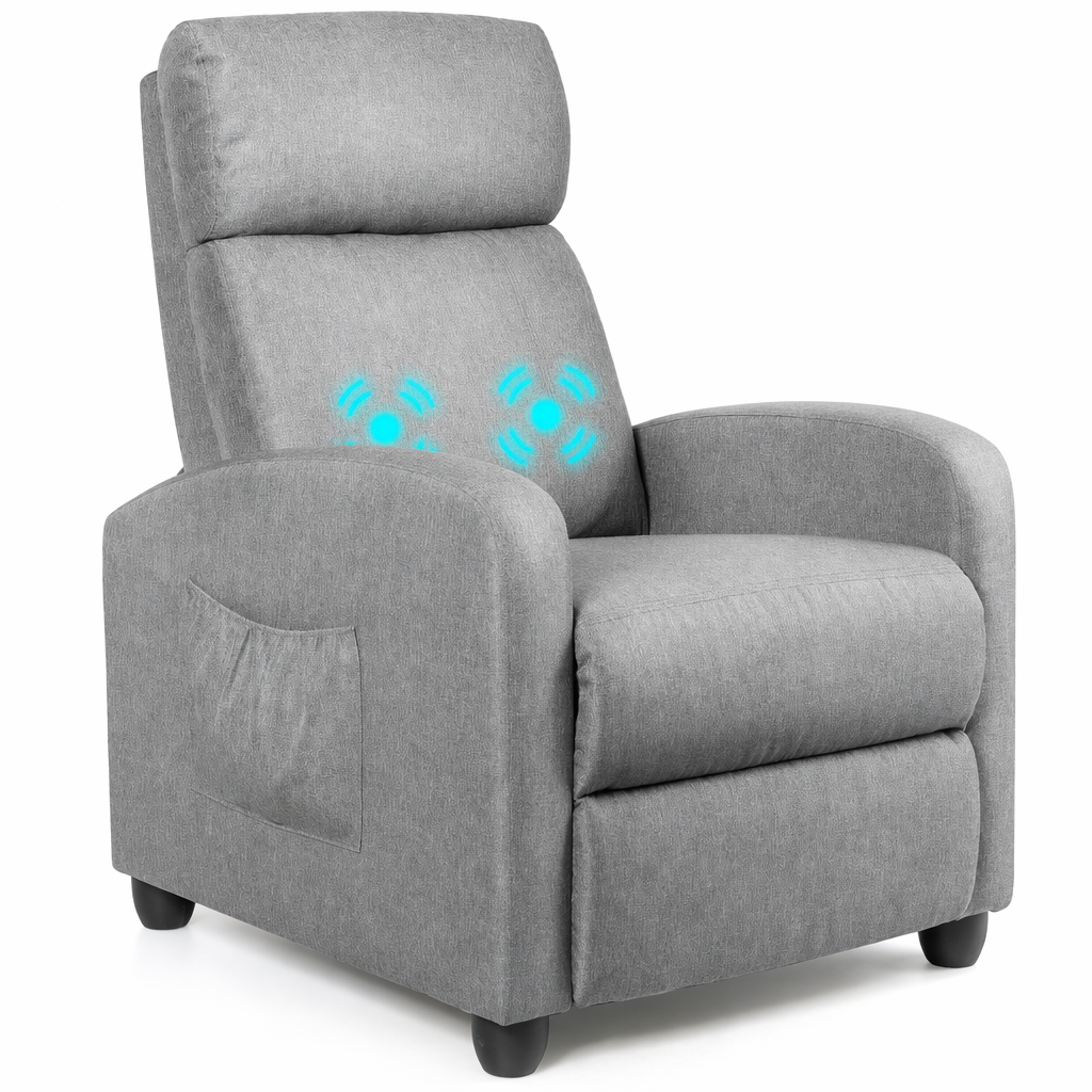 Fabric Reclining Massage Chair Default
