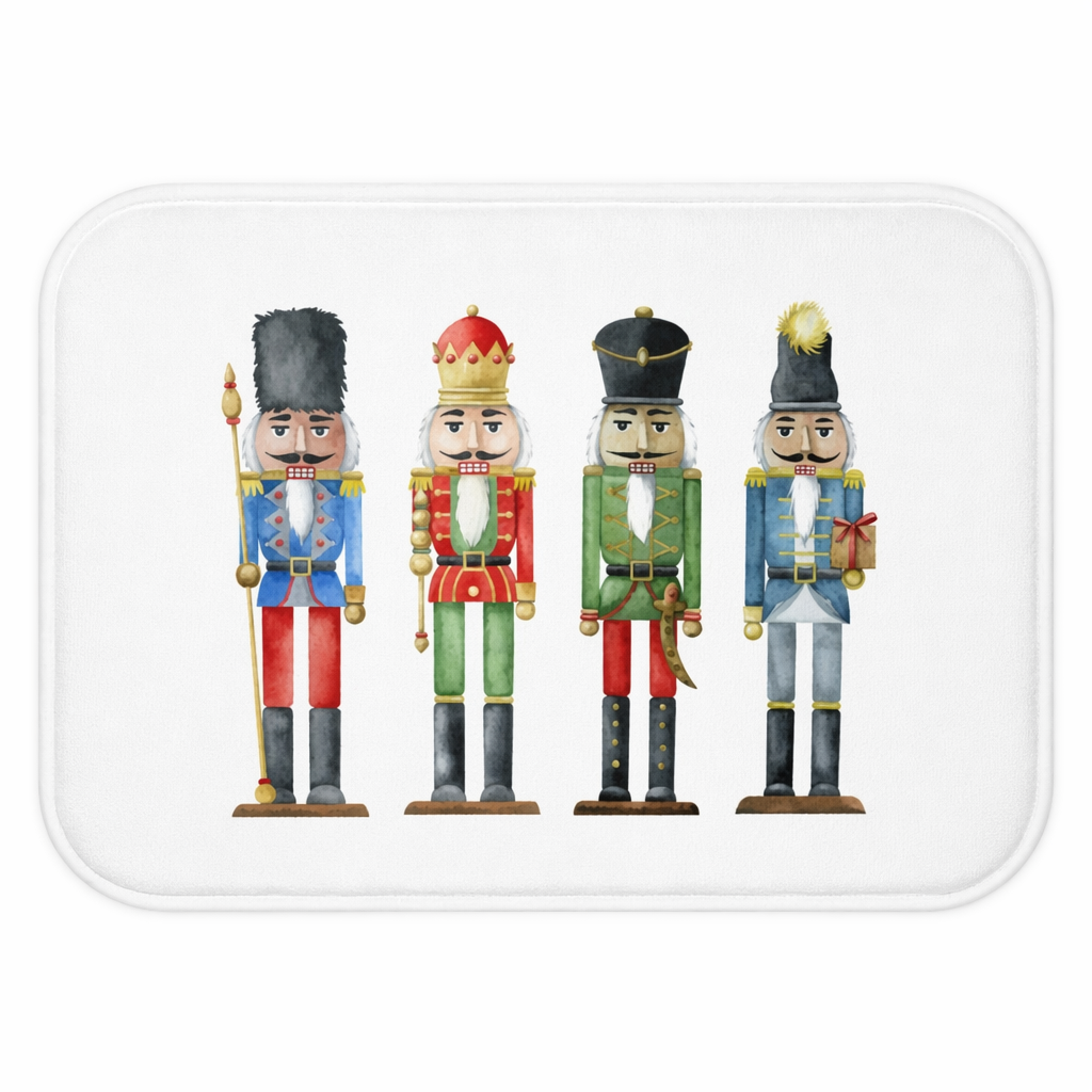 Nutcracker Toy Soldiers Bath Mat - Enhance Your Home Décor with Holiday Accents Default