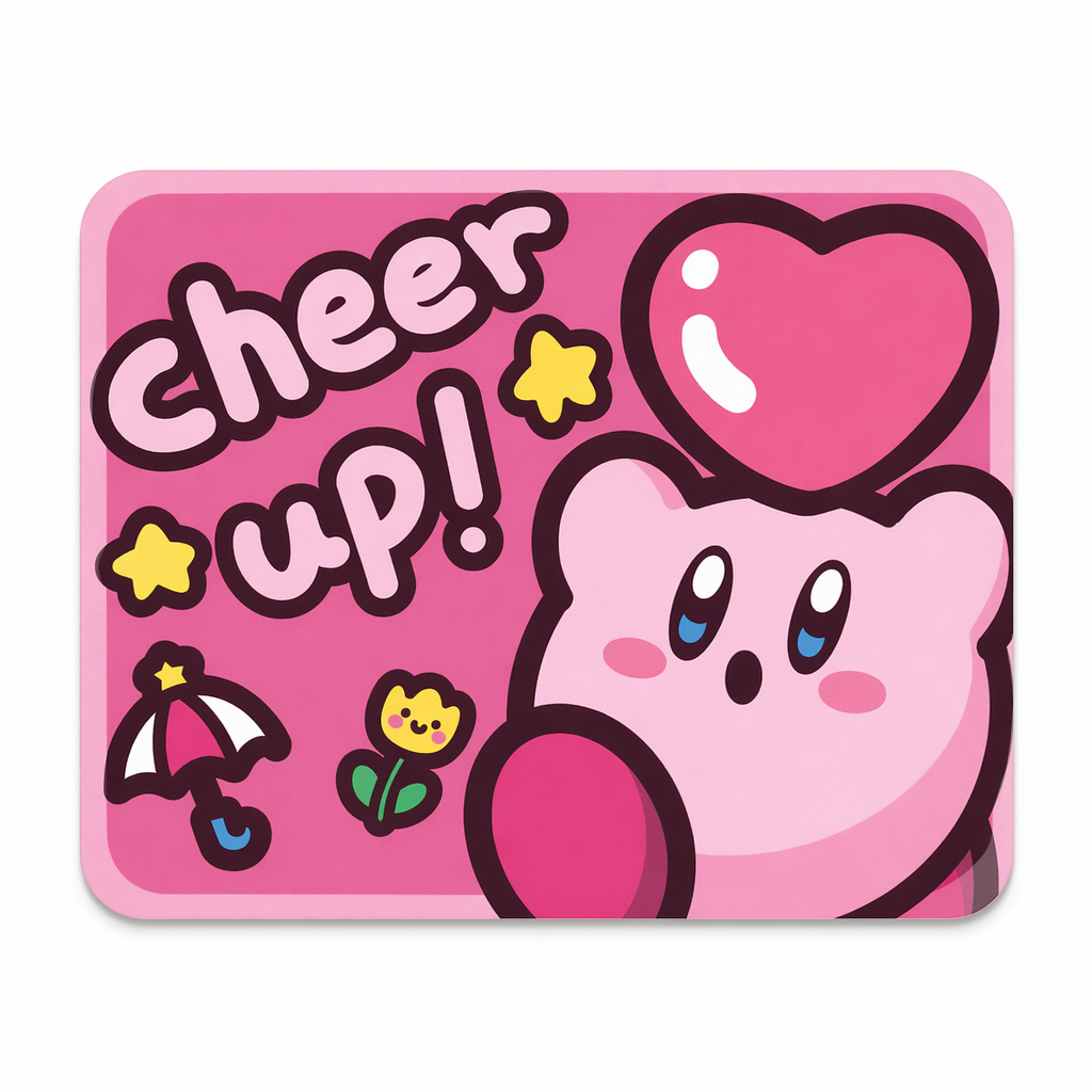 Kirby Mouse Pads - Cute & Durable Pink