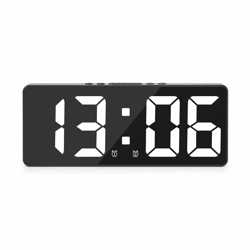 LED Temperature Schedule Reminder Clock White