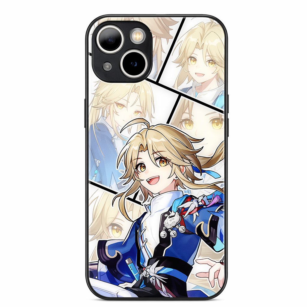 Tempered Glass Phone Case with Characters G