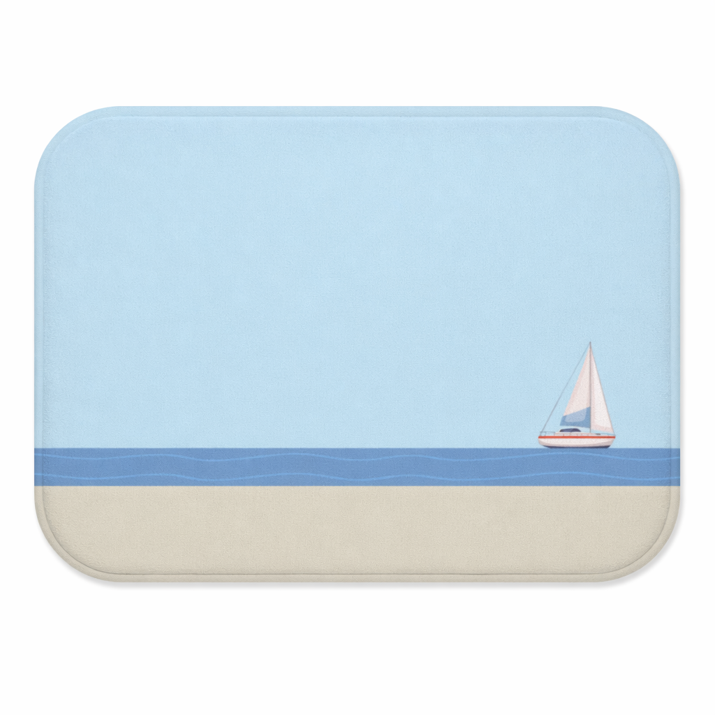 Ocean Adventure Sailboat Bath Mat Default