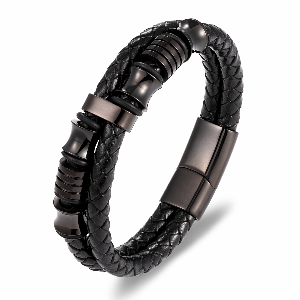 Braided Charm Bracelet Made from Vegan Leather 14