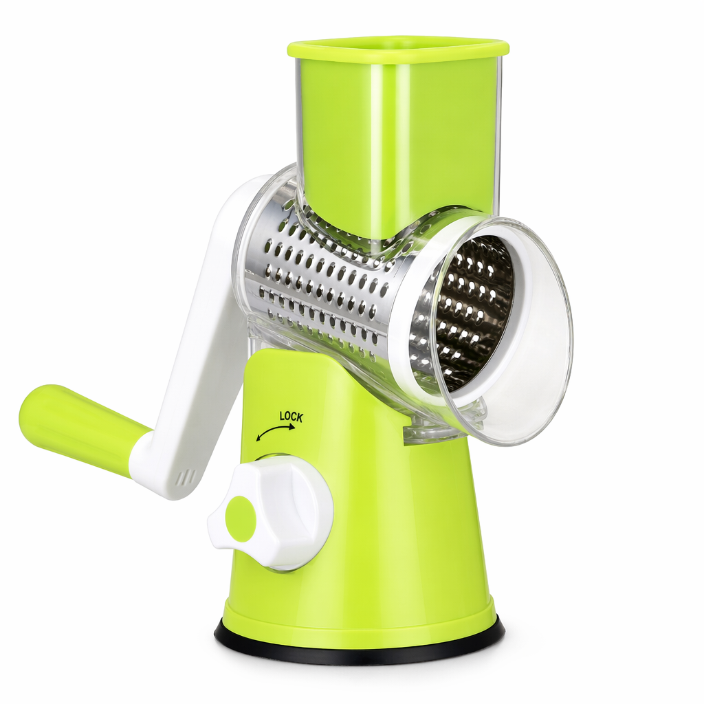 Stainless Steel Manual Vegetable Grater and Slicer Green