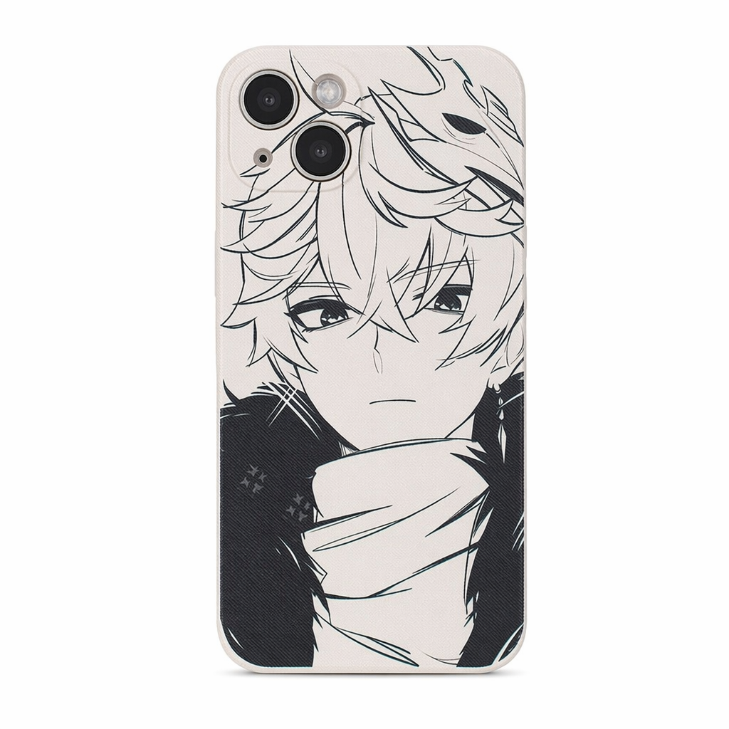 Genshin Impact Phone Cases with Sketch Art Childe
