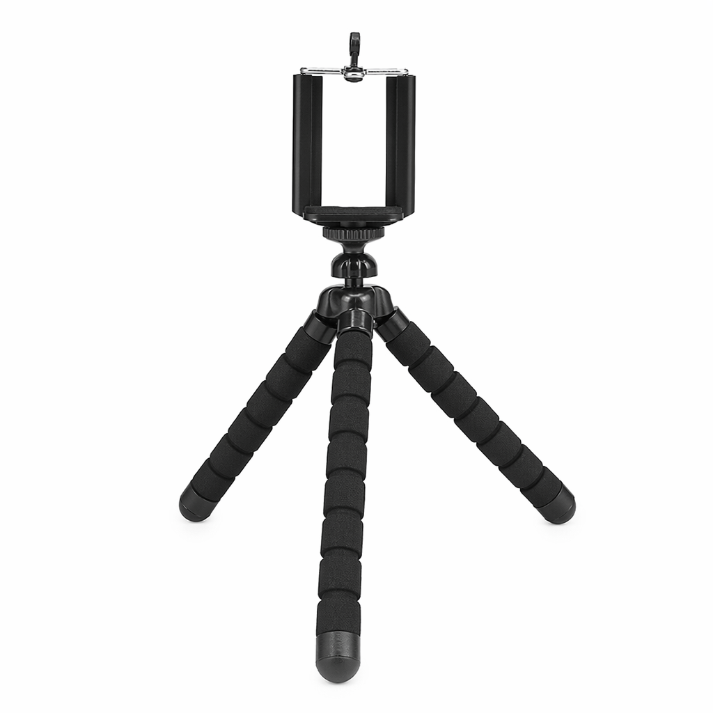Octopus Phone Stand: Adjustable, Portable Holder black